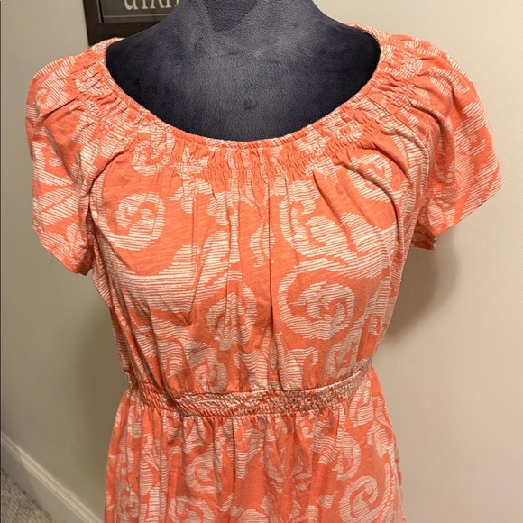 Sonoma Coral and White Knit Dress - Picture 3 of 4